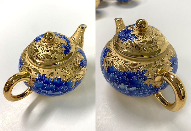 法華彩 鎏金茶壺組(一壼一茶海六杯禮盒組)